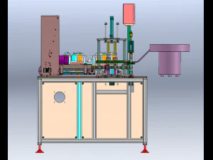 Battery Shell Sealing and Bending Machine 3D Model