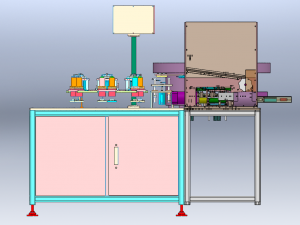 Battery Shell Sealing and Bending Machine 3D-Modell