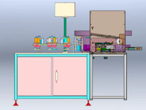 Battery Shell Sealing and Bending Machine 3D Model