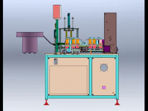 Battery Shell Sealing and Bending Machine 3D Model