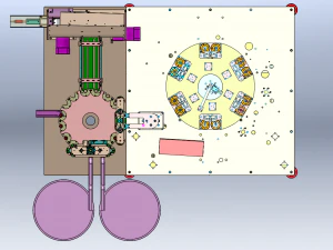 Battery Shell Sealing and Bending Machine 3D Model