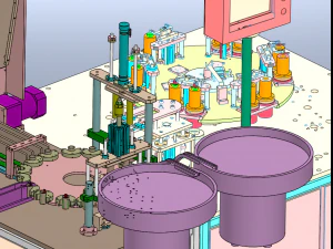Battery Shell Sealing and Bending Machine 3D Model