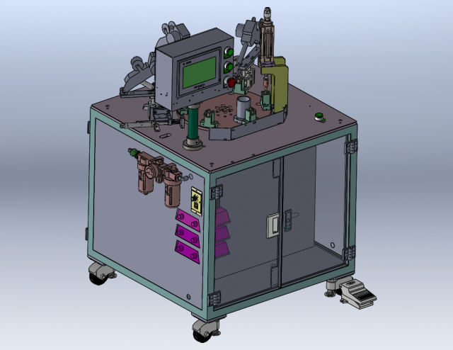 Motor Cover Assembly Welding Machine Modelo 3D .c4d .max .obj .3ds .fbx .stl .blend 