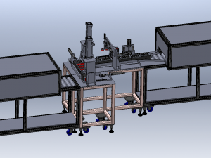 Battery Conveyor Line 3D Model