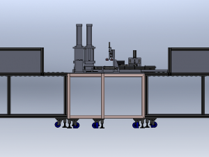 Battery Conveyor Line 3D Model