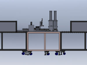 Battery Conveyor Line 3D Model