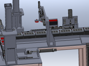 Battery Conveyor Line 3D Model