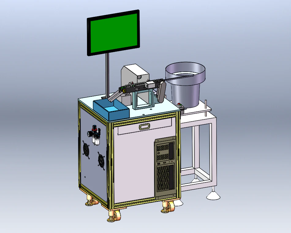 Shim CCD Inspection Machine 3D Model .c4d .max .obj .3ds .fbx .stl .blend 