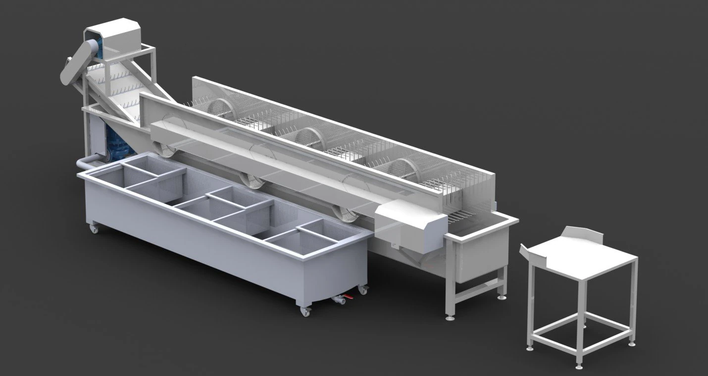 Bean Sprout Cleaning Machine 3D Model .c4d .max .obj .3ds .fbx .stl .blend