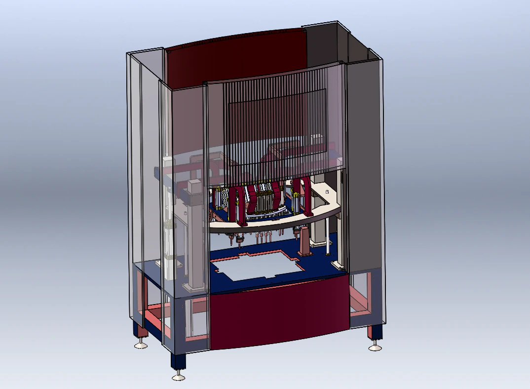 Multi-Station Welding Equipment Fully Automatic Welding Machine 3D Model .c4d .max .obj .3ds .fbx .stl .blend 