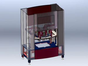 멀티 스테이션 용접 장비 완전 자동 용접기 3D 모델
