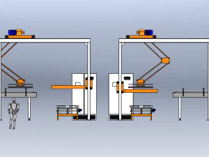 Palletizing Equipment 3D Model