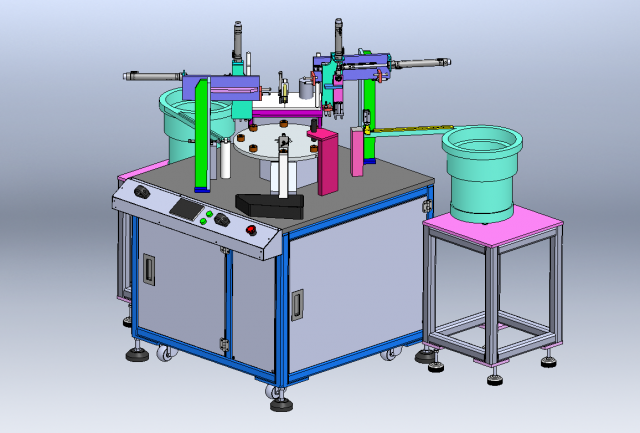 Headphone Assembly Machine 3D Модель .c4d .max .obj .3ds .fbx .stl .blend 