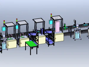 Generator Assembly Line 3D Model
