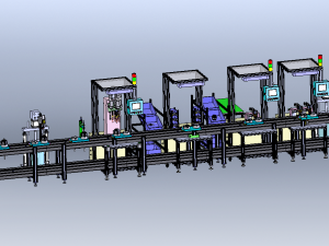 Generator Assembly Line 3D-Modell