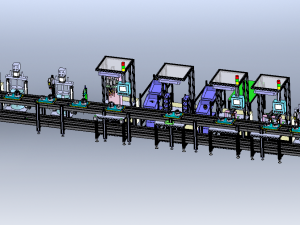 Generator Assembly Line 3D-Modell
