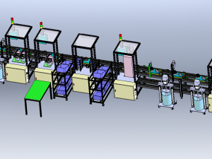 Generator Assembly Line 3D-Modell