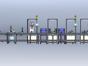 Generator Assembly Line 3D-Modell