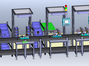 Generator Assembly Line 3D-Modell
