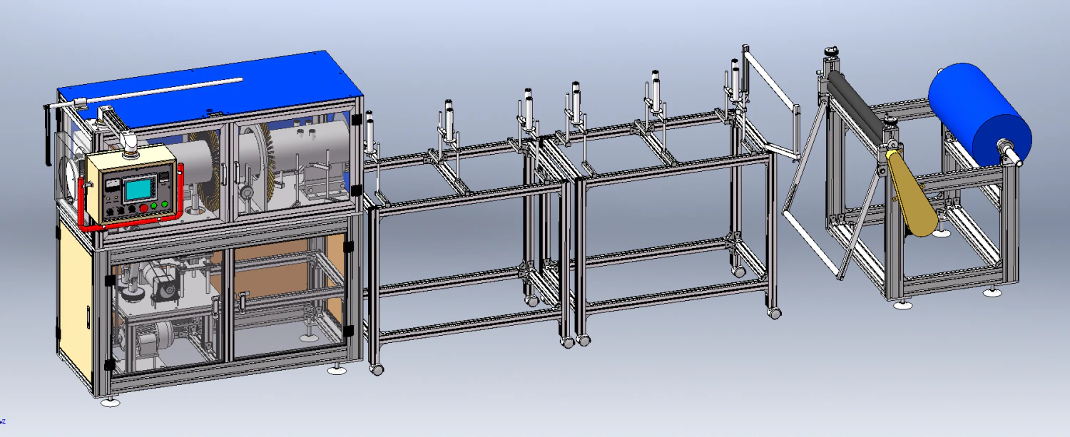 Customized Non-Standard Cylinder Machine 3D Model .c4d .max .obj .3ds .fbx .stl .blend 