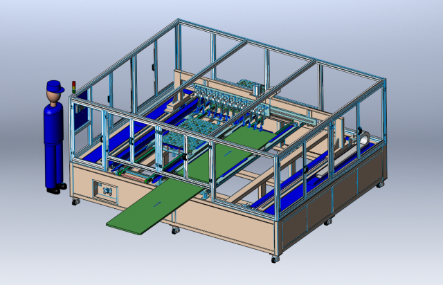 Seedling Sorting Equipment 3D Модель .c4d .max .obj .3ds .fbx .stl .blend 