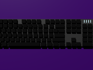 Keyboard with Numpad No Key Names Modello 3D