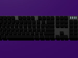 Keyboard with Numpad No Key Names 3D Model