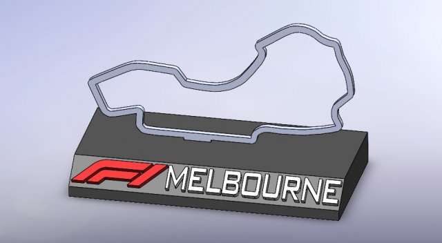 F1 melbourne 3D Model .c4d .max .obj .3ds .fbx .stl .blend