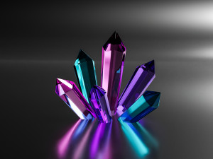 Crystal gemstone 3Dモデル