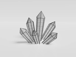 Crystal gemstone 3D Model