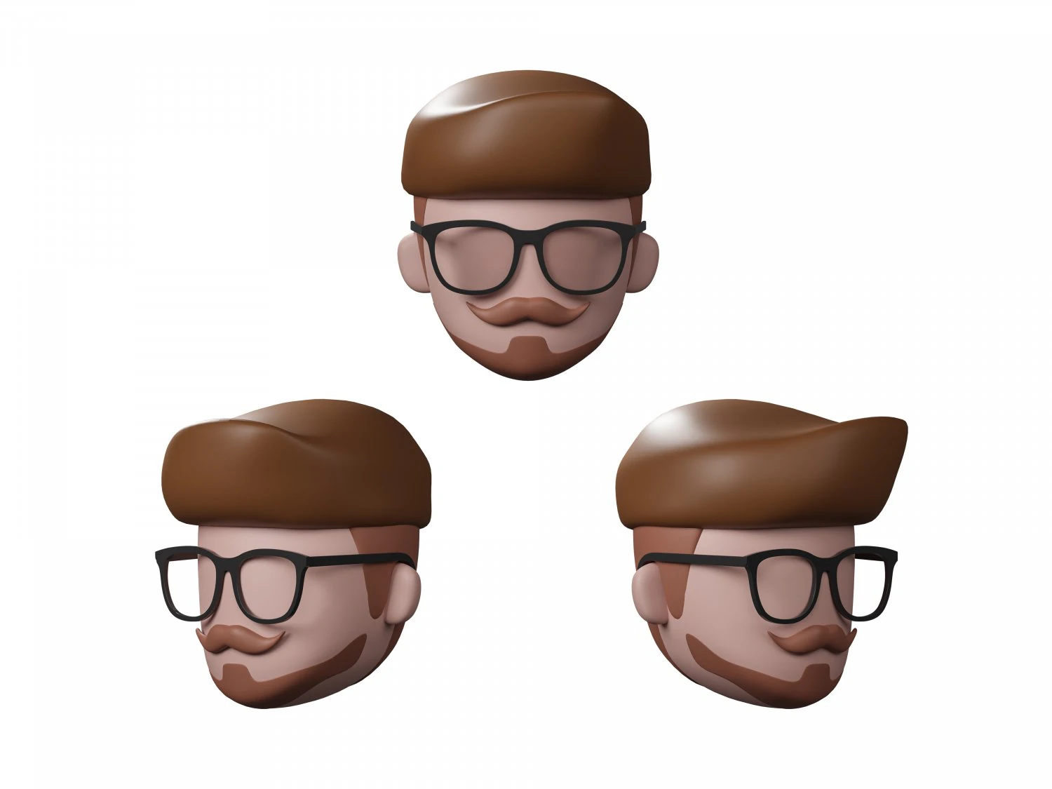 Human head 3D Model .c4d .max .obj .3ds .fbx .stl .blend 