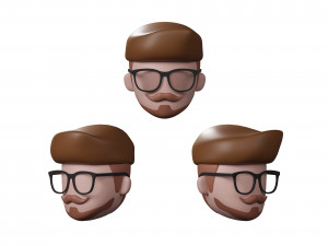 Human head 3D मॉडल