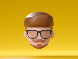 Human head 3D Model