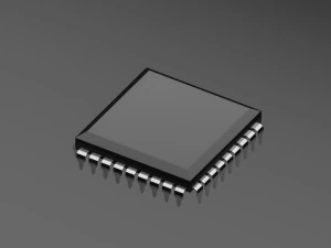 Computer chip set 3D Model