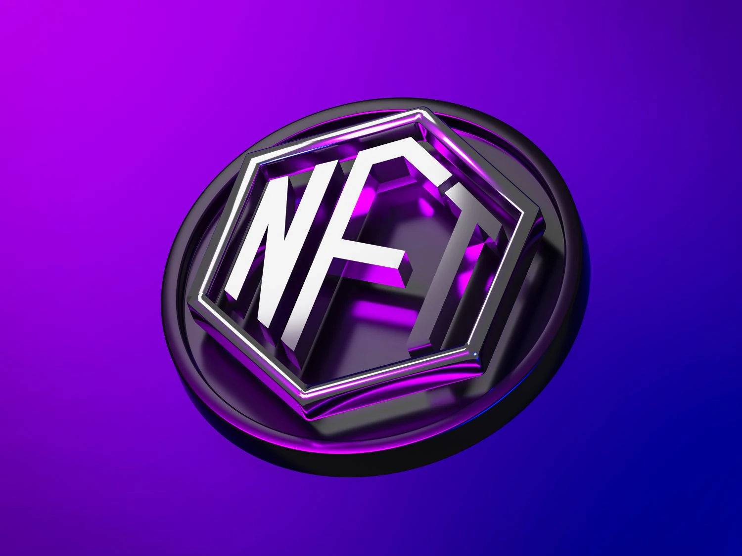 NFT badge 3D Model .c4d .max .obj .3ds .fbx .stl .blend
