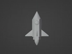 Pencil rocket 3D Model