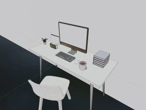 홈 오피스 3D 모델