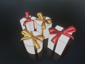 Gift box 3D मॉडल