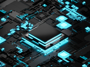Processor chip 3D Model