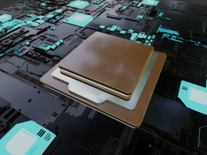 Processor chip 3D 模型