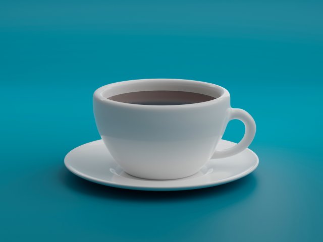 Cup of coffee Modelo 3D .c4d .max .obj .3ds .fbx .stl .blend 