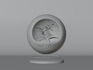 Sci-fi plant in capsule 3D Model