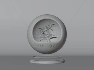 Sci-fi plant in capsule 3D Model