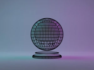 Sci-fi plant in capsule 3D Model