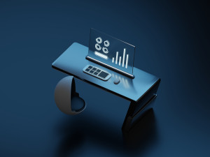 Sci-fi workspace 3D Model
