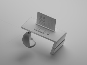 Sci-fi workspace 3D Модель