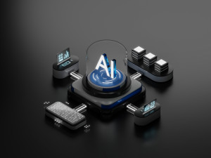 Artificial intelligence server 3D Model