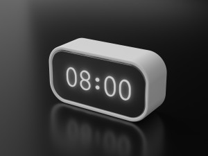 Digital clock Model 3D