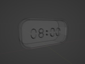 Digital clock Modèle 3D