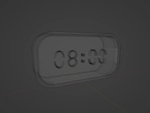 Digitaluhr 3D Modell